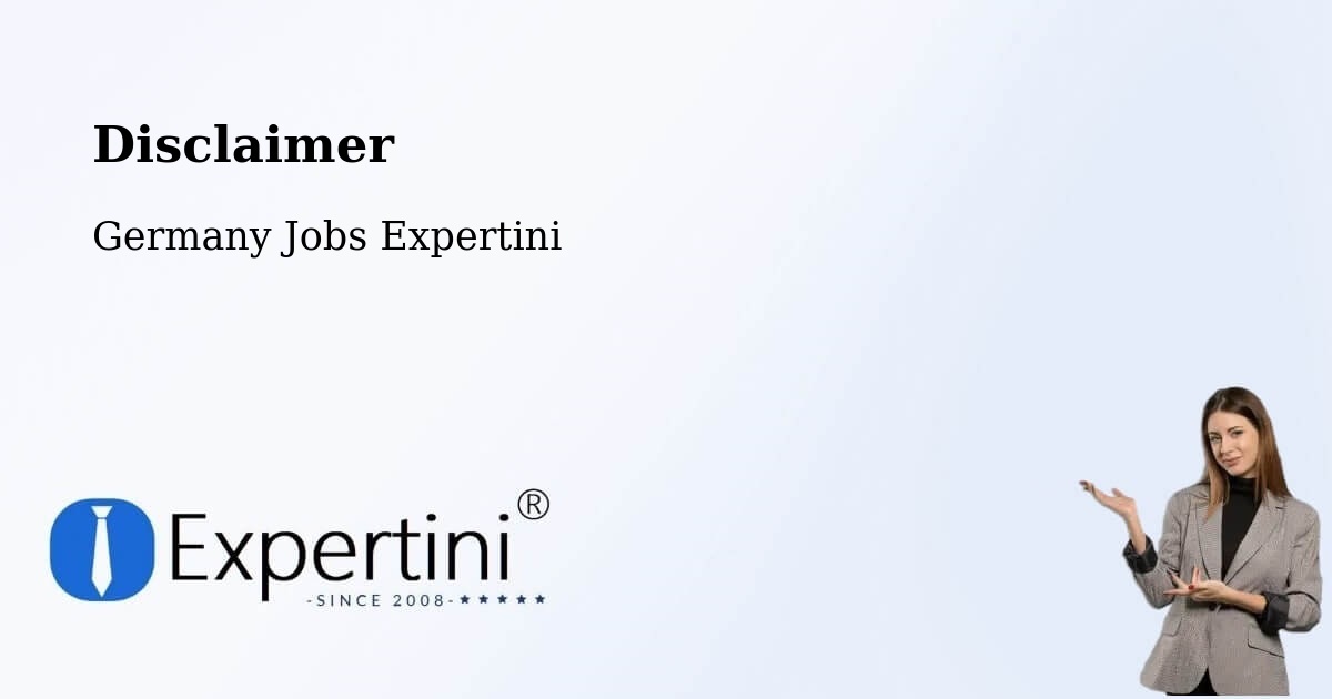 Disclaimer – Meppen - Germany Jobs Expertini