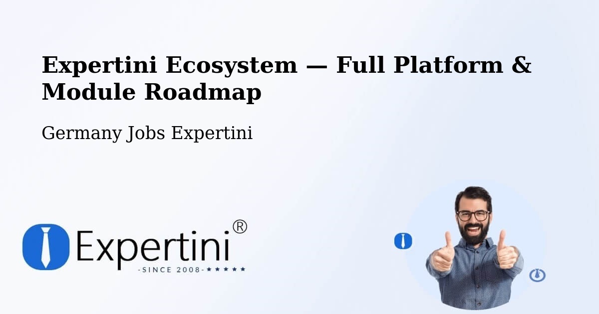 Expertini Ecosystem — Full Platform & Module Roadmap – Meppen